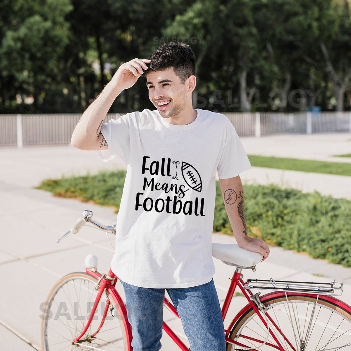 Fall Means Football T-Shirt - Customized Graphic Unisex Tee - Football Fanatic - Soccer Game - Sports Lover - Game Day Shirt_288