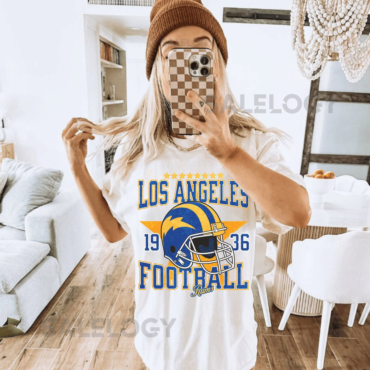 Comfort Colors LA Ram Shirt Los Angeles Football Shirt Los Angeles Football Sweatshirt Ram Football shirt Los Angeles Football Hoodie_16