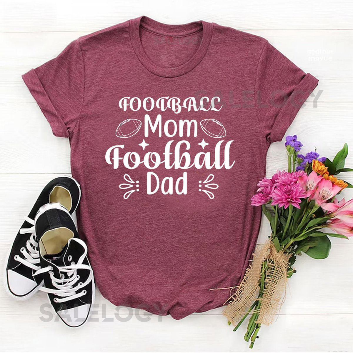 Football Mom Football Dad T-Shirt - Customized Graphic Unisex Tee - Football Fanatic - Soccer Game - Passion - Sports Lover - Proud Parents_337