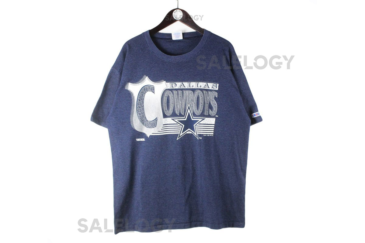 vintage COWBOYS DALLAS 1993 T-Shirt nfl Big Logo authentic official product Size xl men's made in USA wear rare 90's blue American Football_526