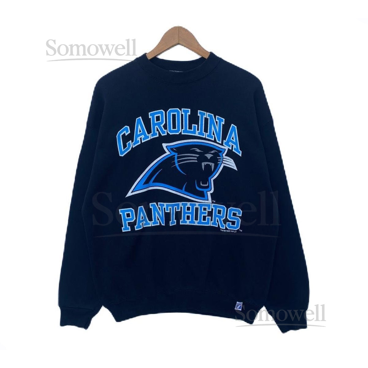Vintage CAROLINA PANTHERS Nfl Sweatshirt Sweater Crew Neck Extra Large Pullover Vtg 90s National Football League American Black Colour_31