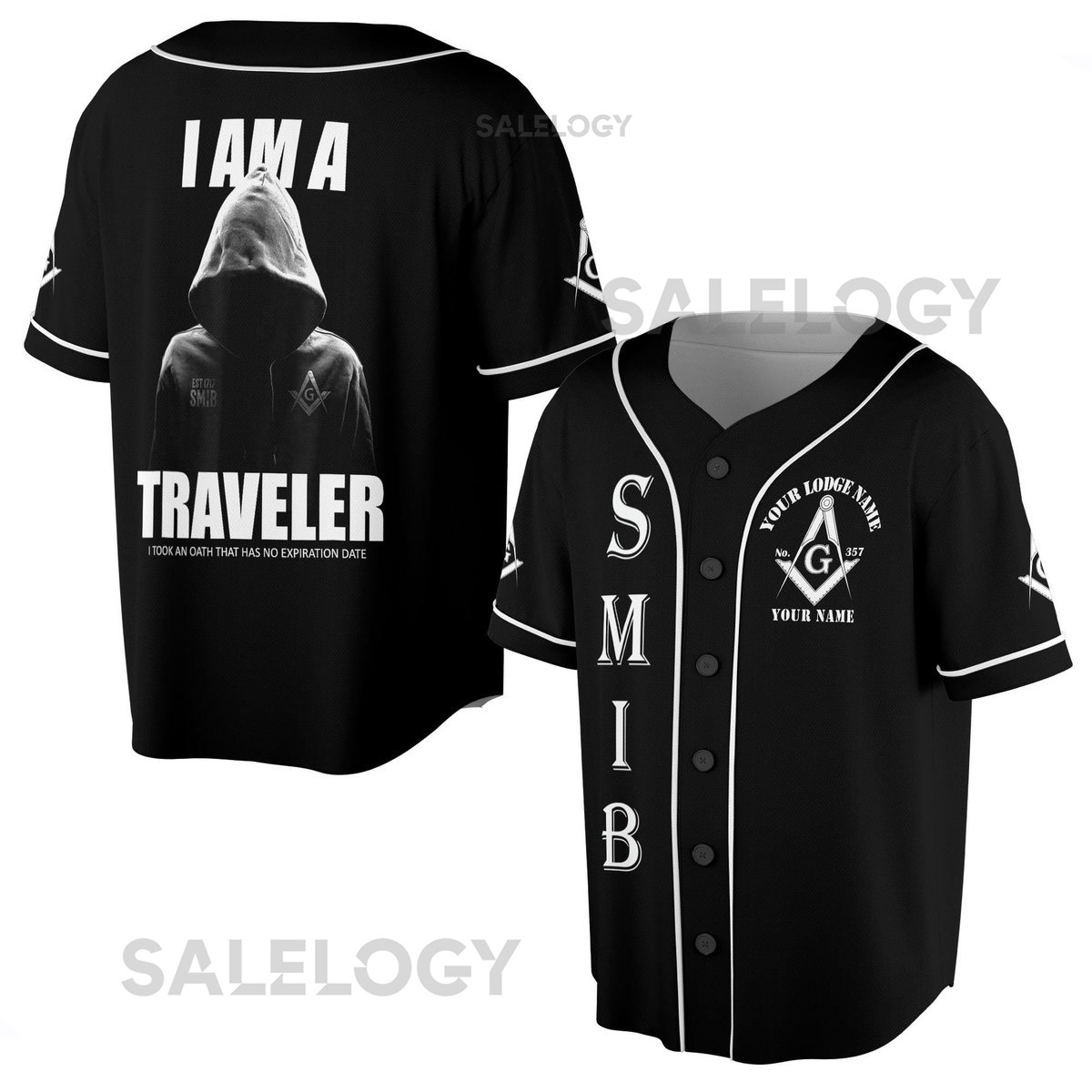 Masonic I Am A Traveler SMIB Freemason Baseball Jersey S-5XL_81