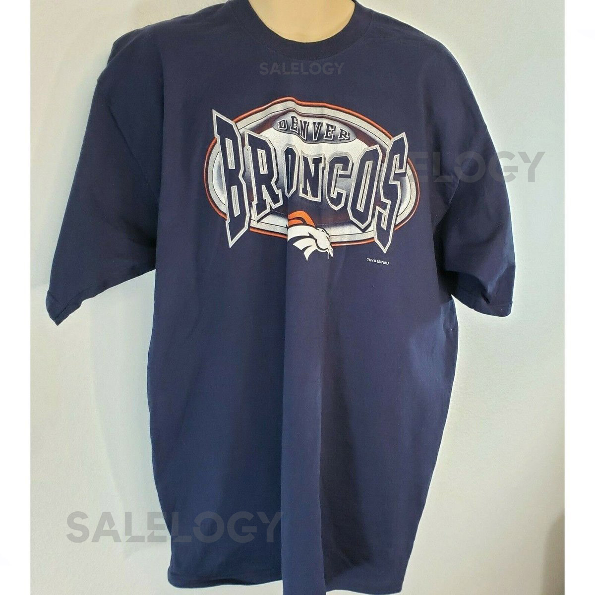 Vintage Denver Broncos 1997 T Shirt Pro Player Mens XXL Made in USA_581