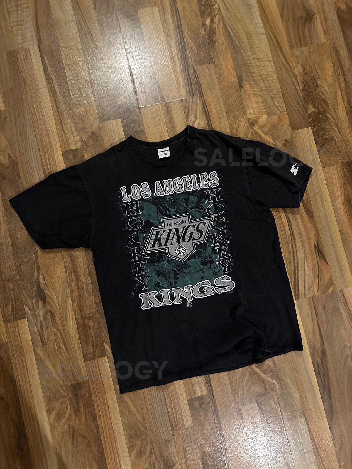 Starter Shirt Los Angeles Kings Size L NHL Retro Vintage Jersey Starter T-Shirt_389