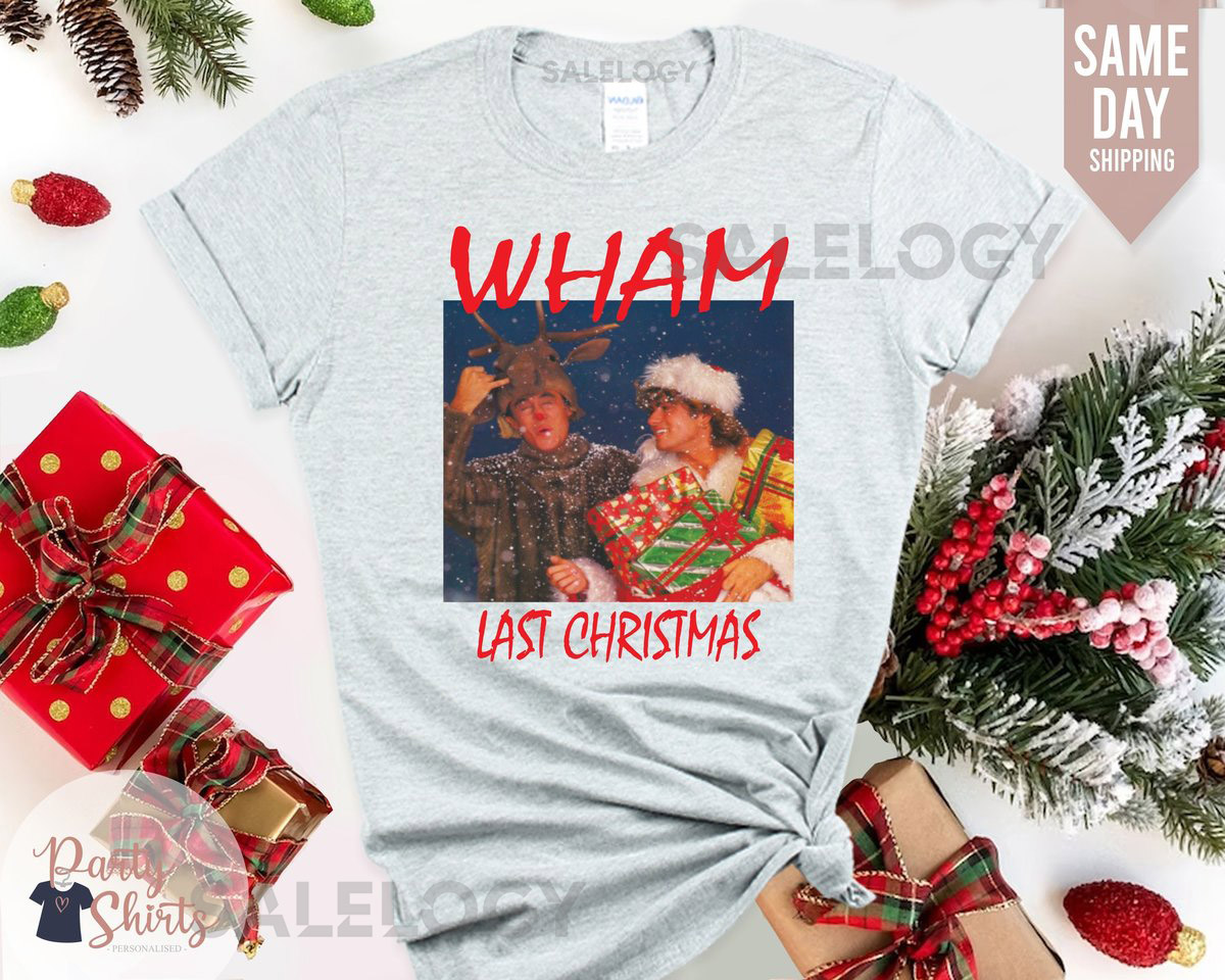 Wham Last Christmas T-Shirt George Michael Xmas Tee_445