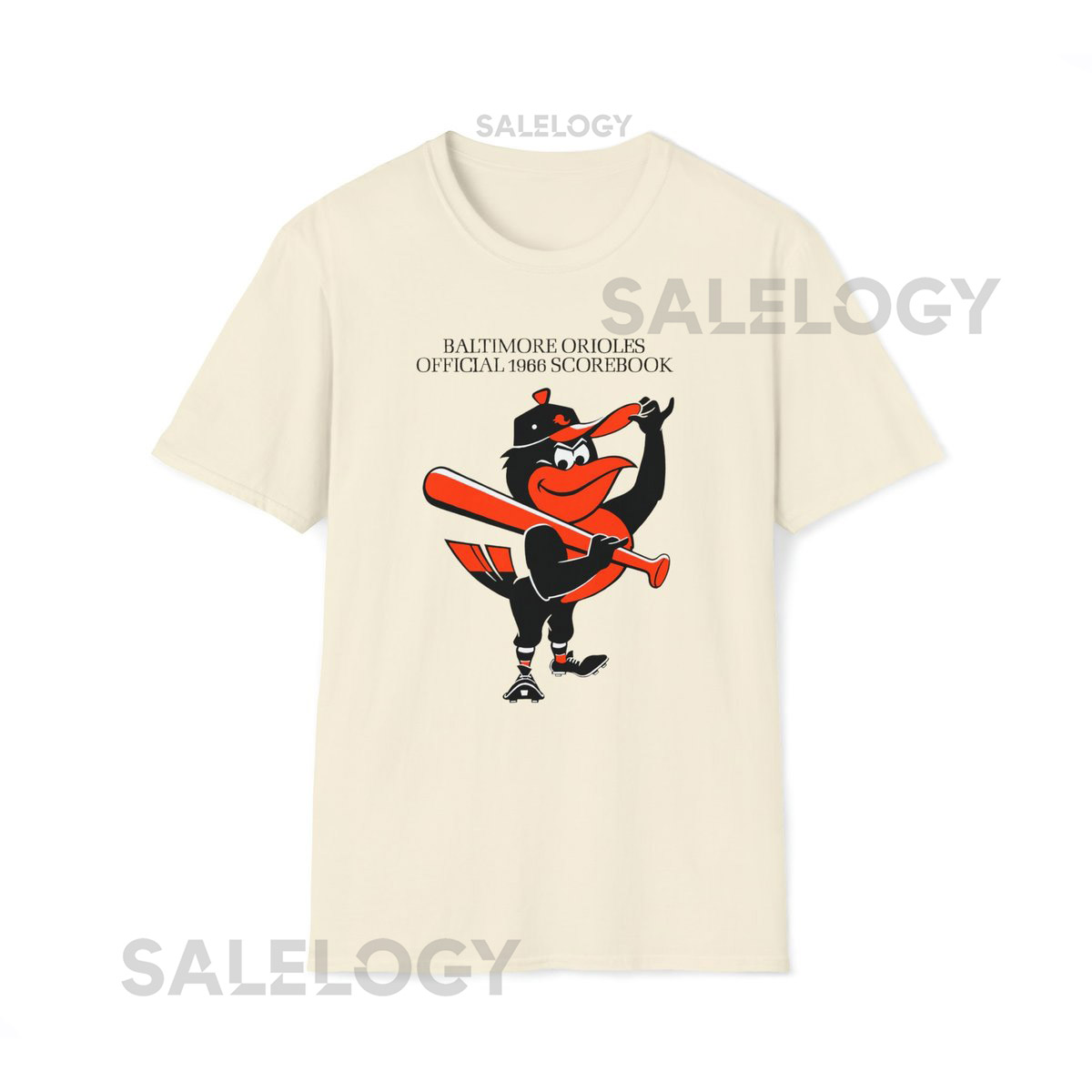 1966 Baltimore Orioles Baseball Scorecard - Softstyle T-Shirt_4