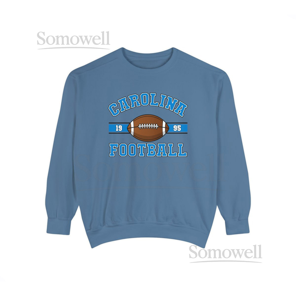 Comfort Colors Sweatshirt Carolina Crewneck sweater Panthers Apparel Carolina fan gift Carolina football Panthers Sweatshirt Football Fan_595