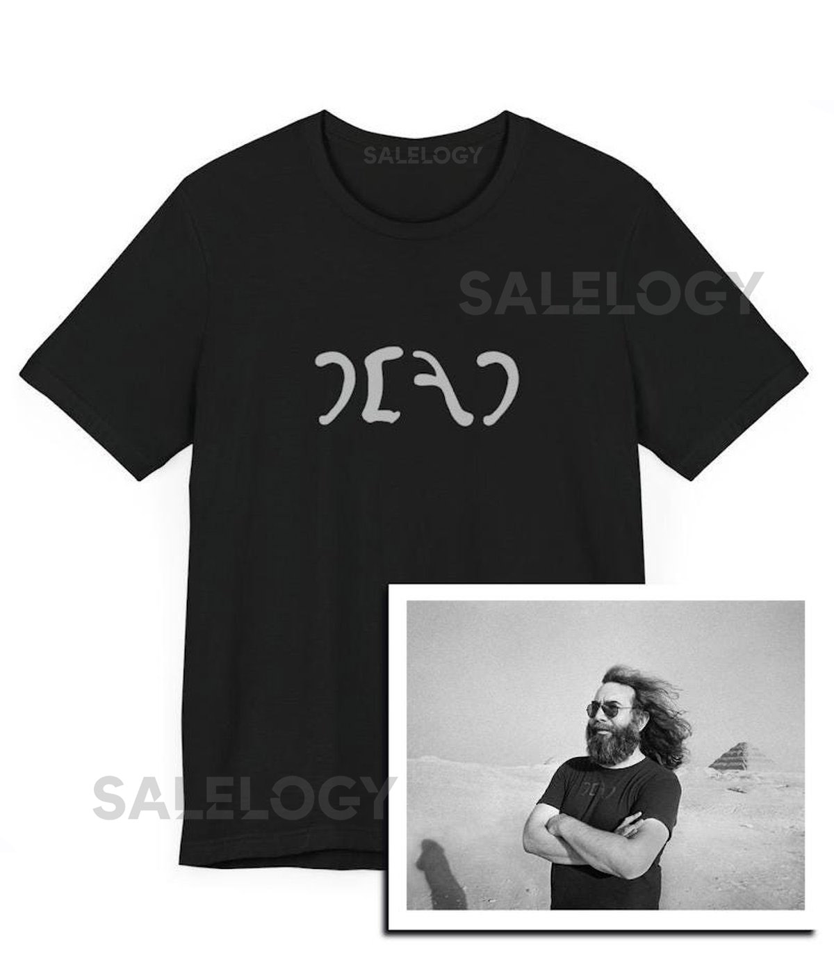 Dead T-Shirt Egypt Pyramids Camel Egyptian Font Jam Band Classic Rock Guitar Dead Music Festival Tee Steal Jerry Bear Rock Tee_401