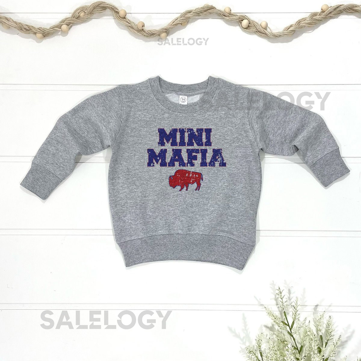 Mini Mafia Buffalo Football Kids Sweatshirt Buffalo Football Toddler Sweatshirt Unisex Kids Sports Fashion Buffalo New York Gift_795
