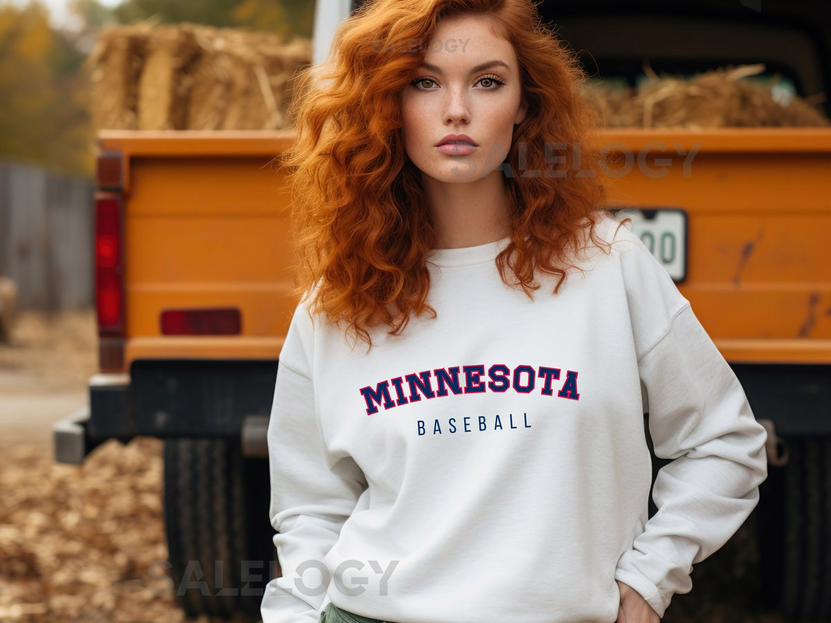 Minnesota Baseball Sweatshirt Twins Crewneck Minnesota Game Day Pullover_588