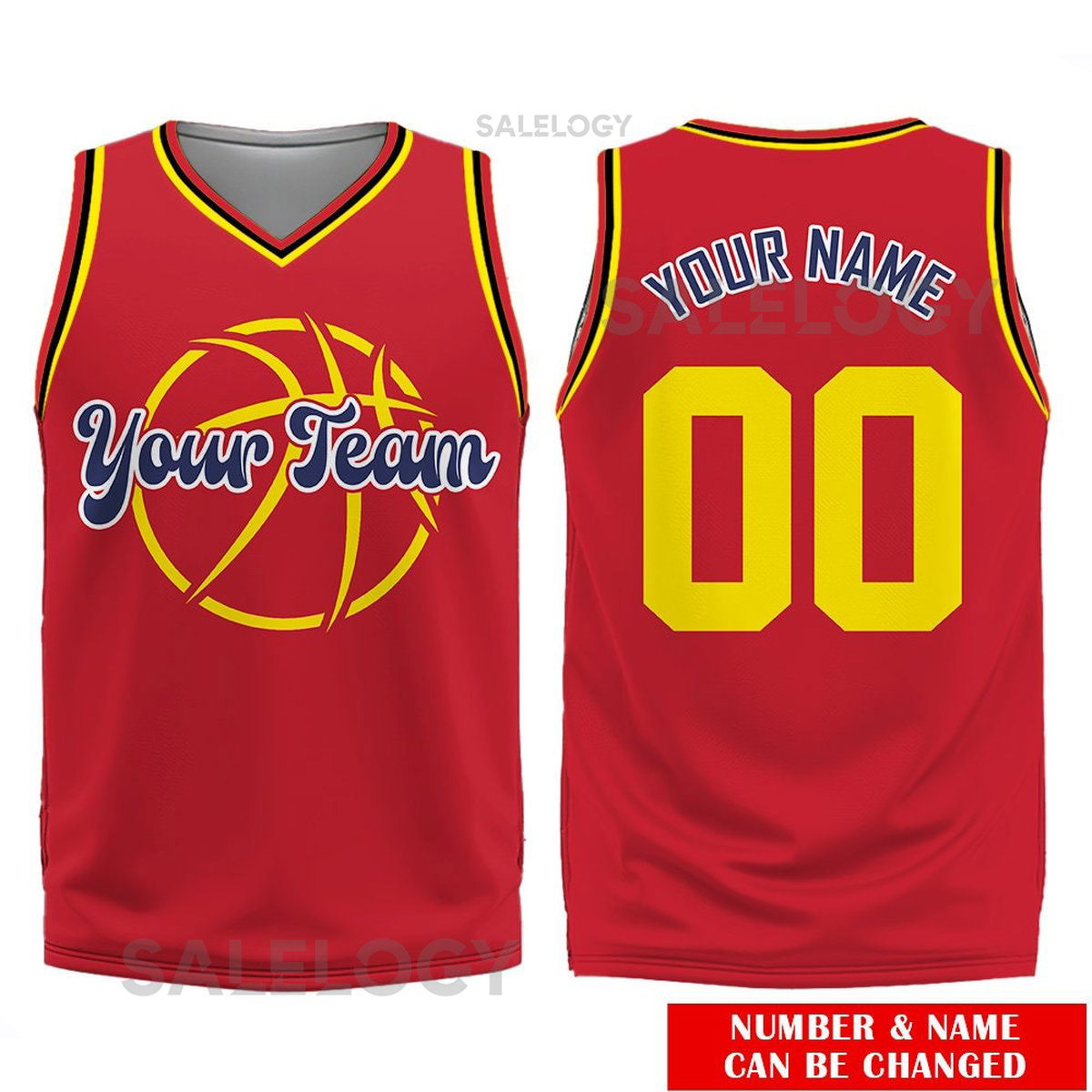 Custom Basketball Jersey Team Name Number Basketball Jersey Team Game Day Outfit Basketball Jersey for Basketball Fan Lovers Players_4