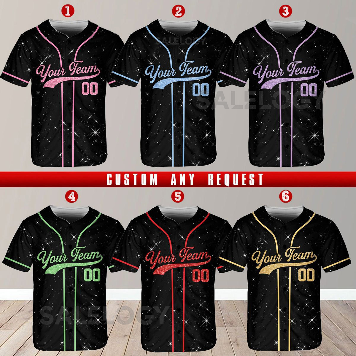 Personalized Team Name Number Baseball Jersey Custom Baseball Jersey Shirt Baseball Jersey Uniform Printed Glitter Not Glitter Fabric_643