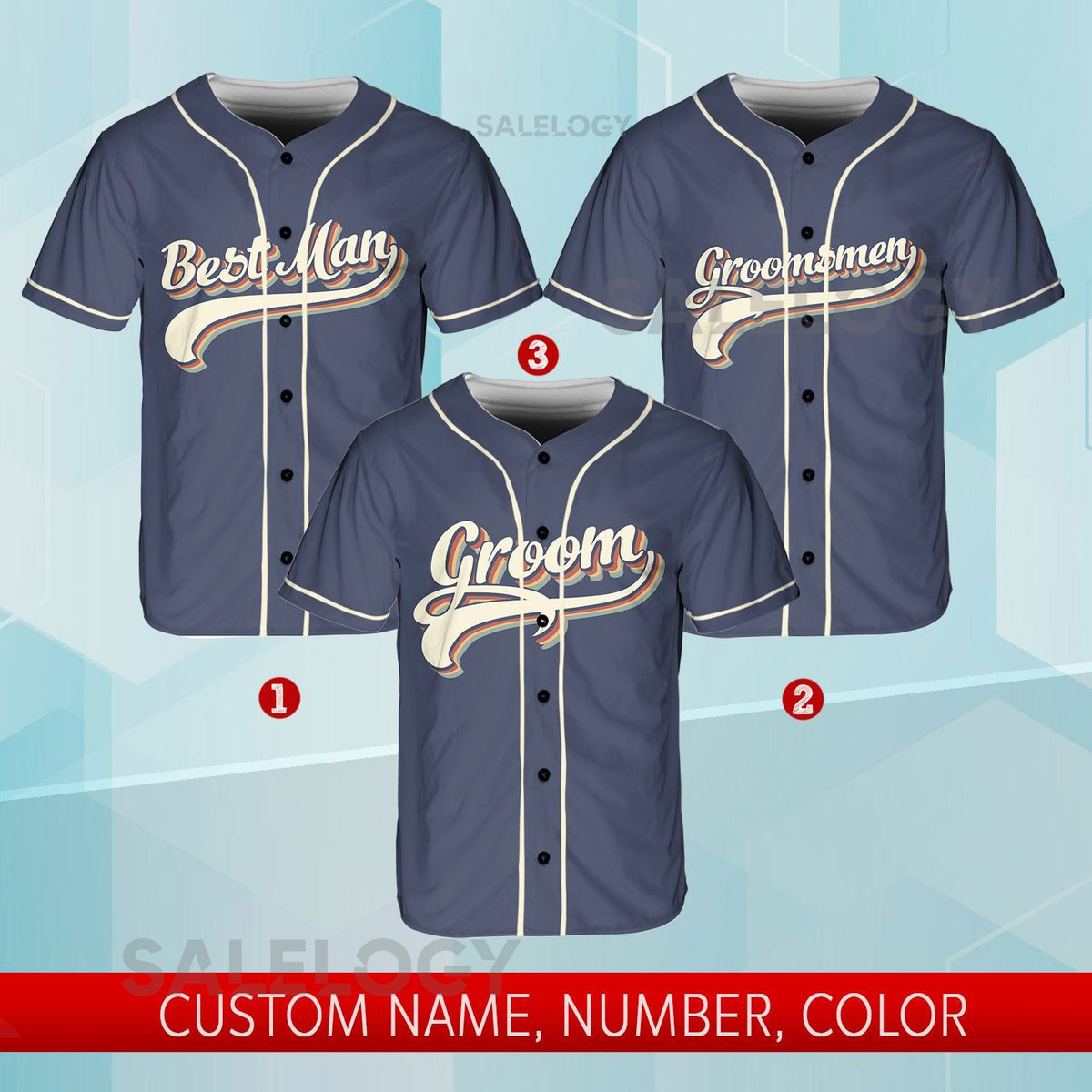 Personalized Groom Groomsmen Baseball Jersey Custom Best Man Jersey Baseball Jersey For Engagement Married Couple Wedding Jersey_147