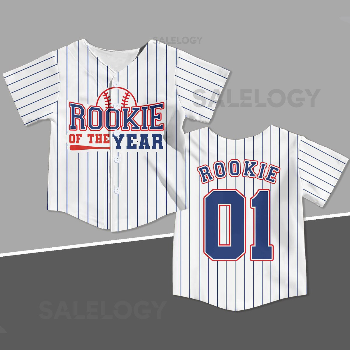 Personalized Rookie Of the Year Kid Baseball Jersey Custom Name Number Youth Baseball Shirt Rookie Of The Year Jersey For Baseball Fans_335
