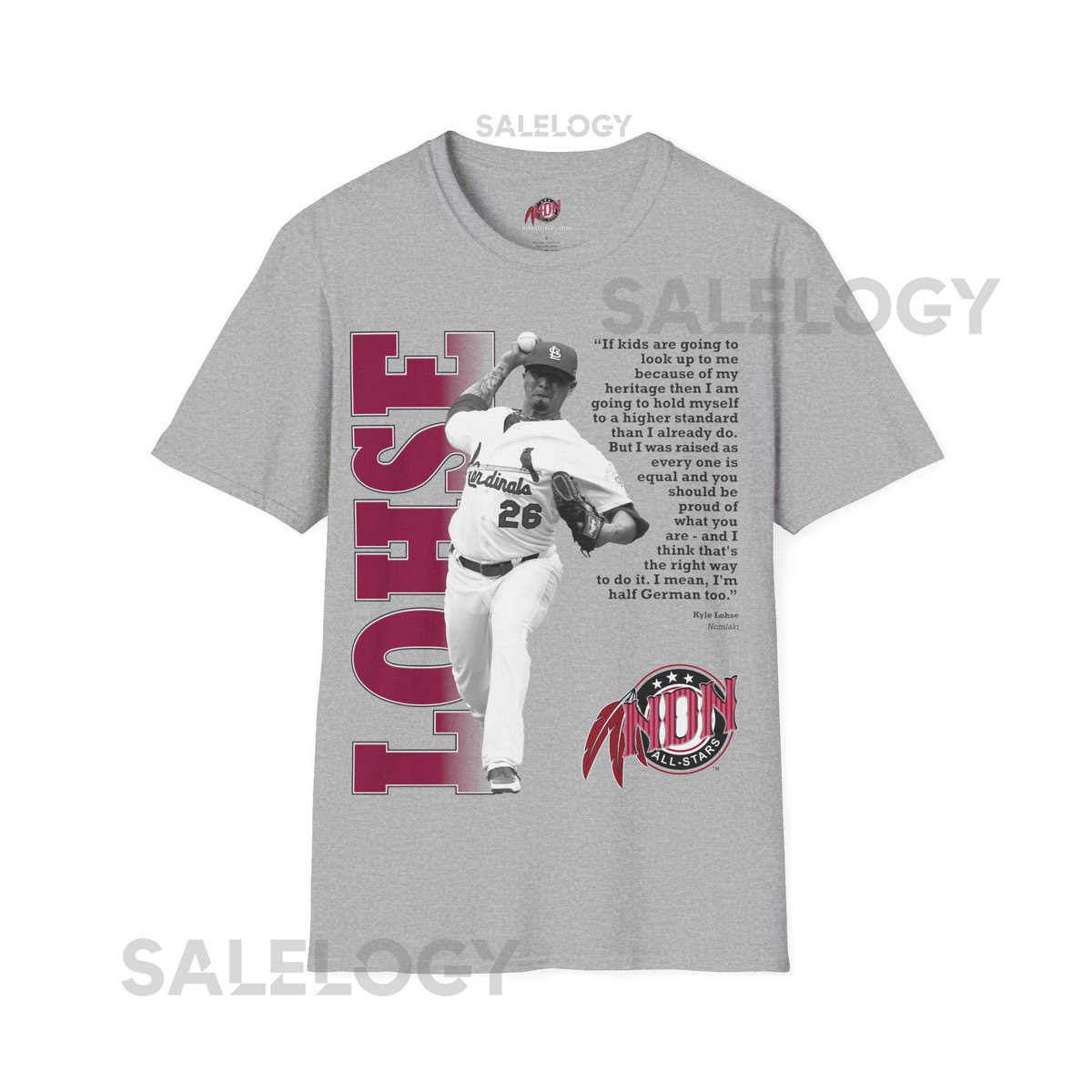 NDN All Star 43 Kyle Lohse Men's Fitted Short Sleeve Tee_678