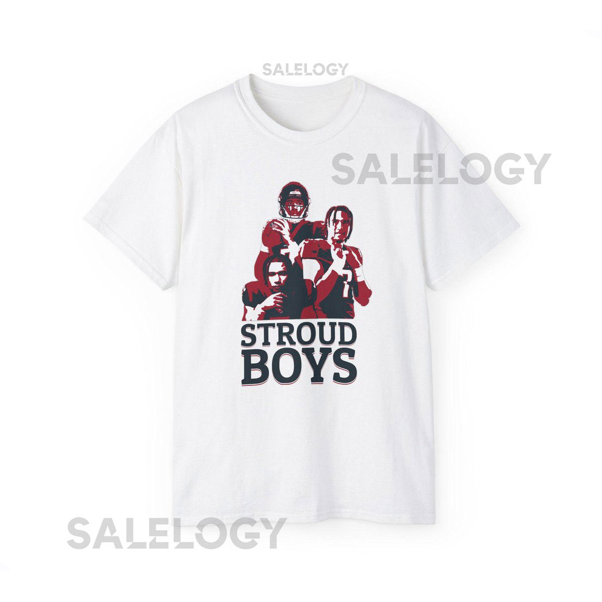 Stroud Boys - Cotton T-shirt - CJ Stroud Houston Football Sports Tee Dallas Texas Xmas Father's Da_846