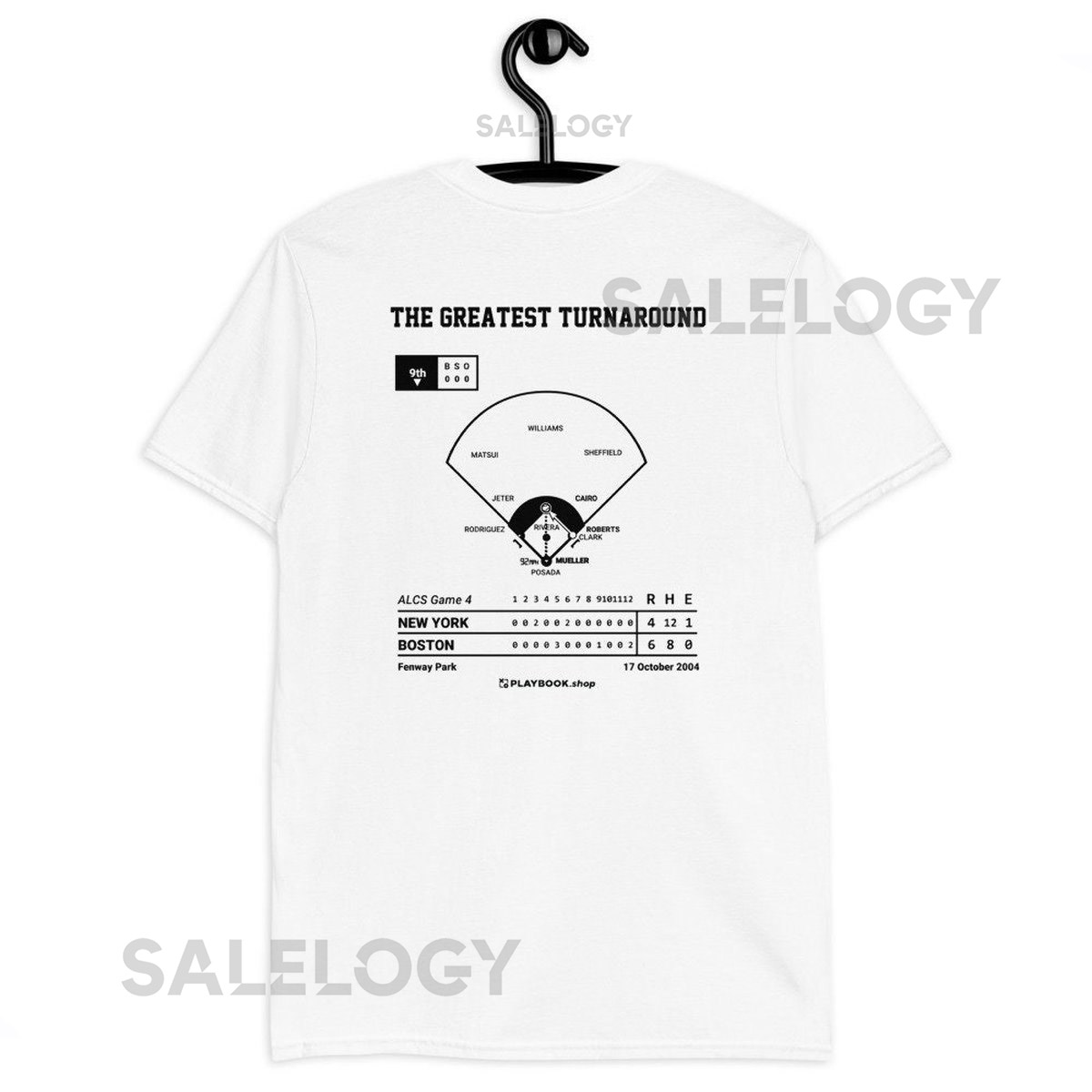 Greatest Red Sox Plays T-shirt The Greatest Turnaround 2004_337