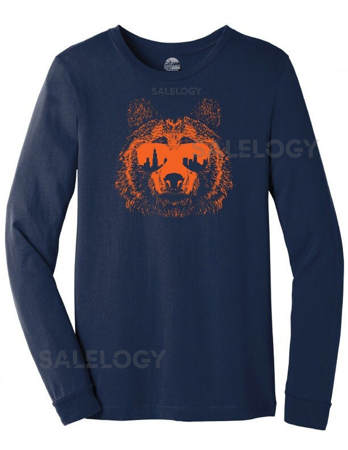 Chicago Bear Ditka Shades Long Sleeve T-Shirt_420