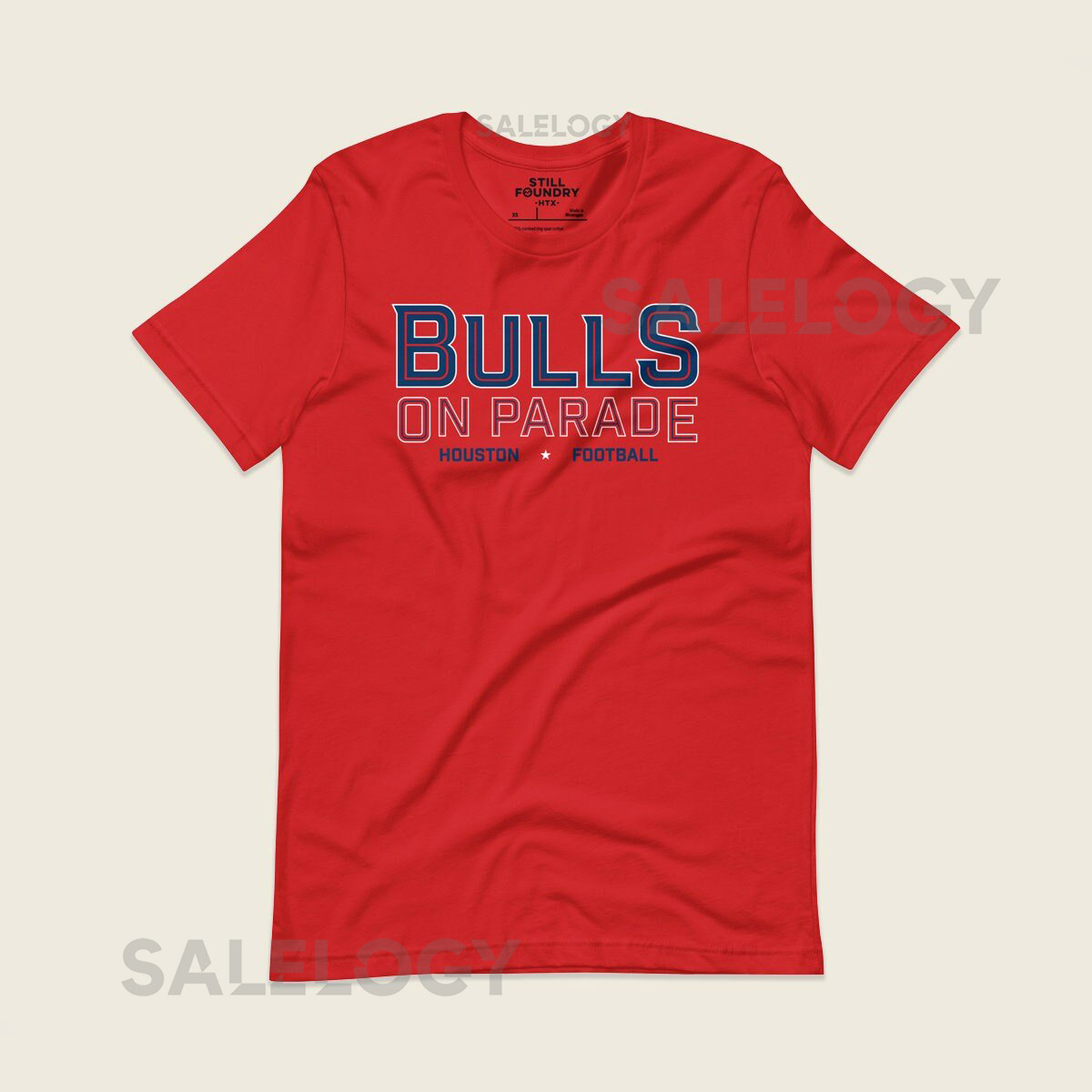 Houston Texans Bulls on Parade Men's T-Shirt Houston Football Texans Apparel Houston Texans Graphic Tee CJ Stroud H-Tow_320