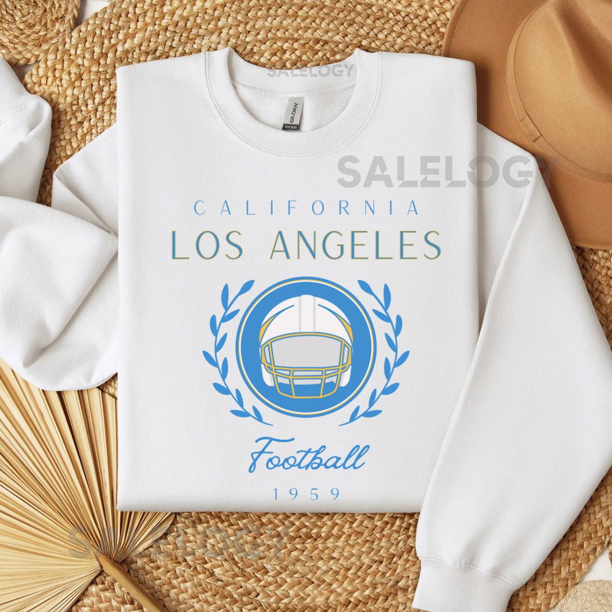 Cute Los Angeles Football Sweatshirt Vintage Style Los Angeles Football Crewneck American Football Shirt Los Angeles Football Fans Gift_19