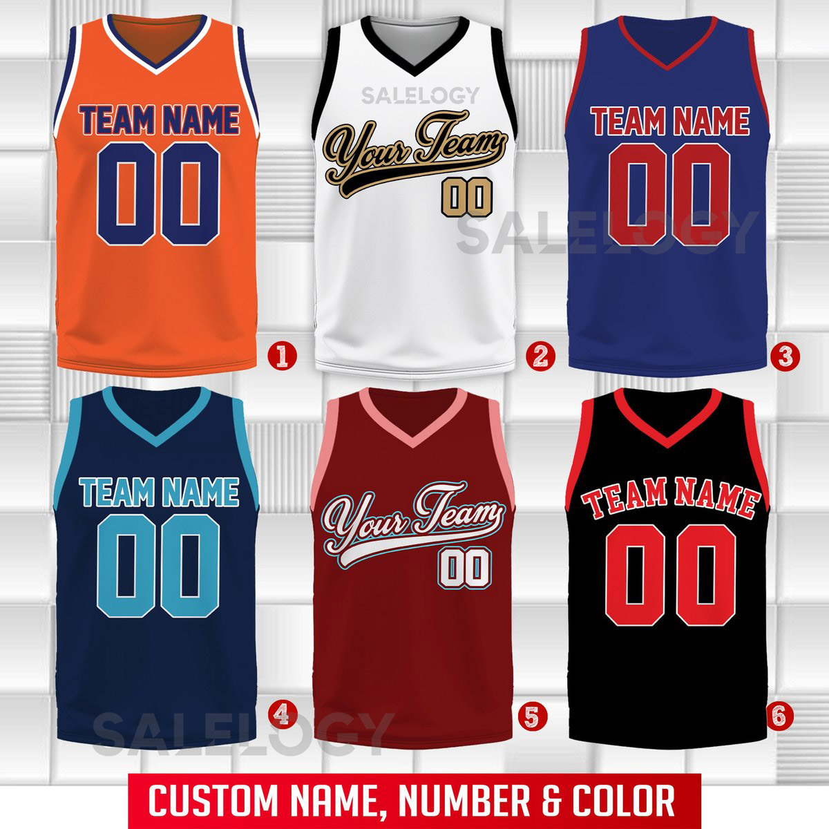 Custom Basketball Jersey Team Name Number Basketball Jersey Team Game Day Outfit Basketball Jersey for Basketball Fan Lovers Players_11