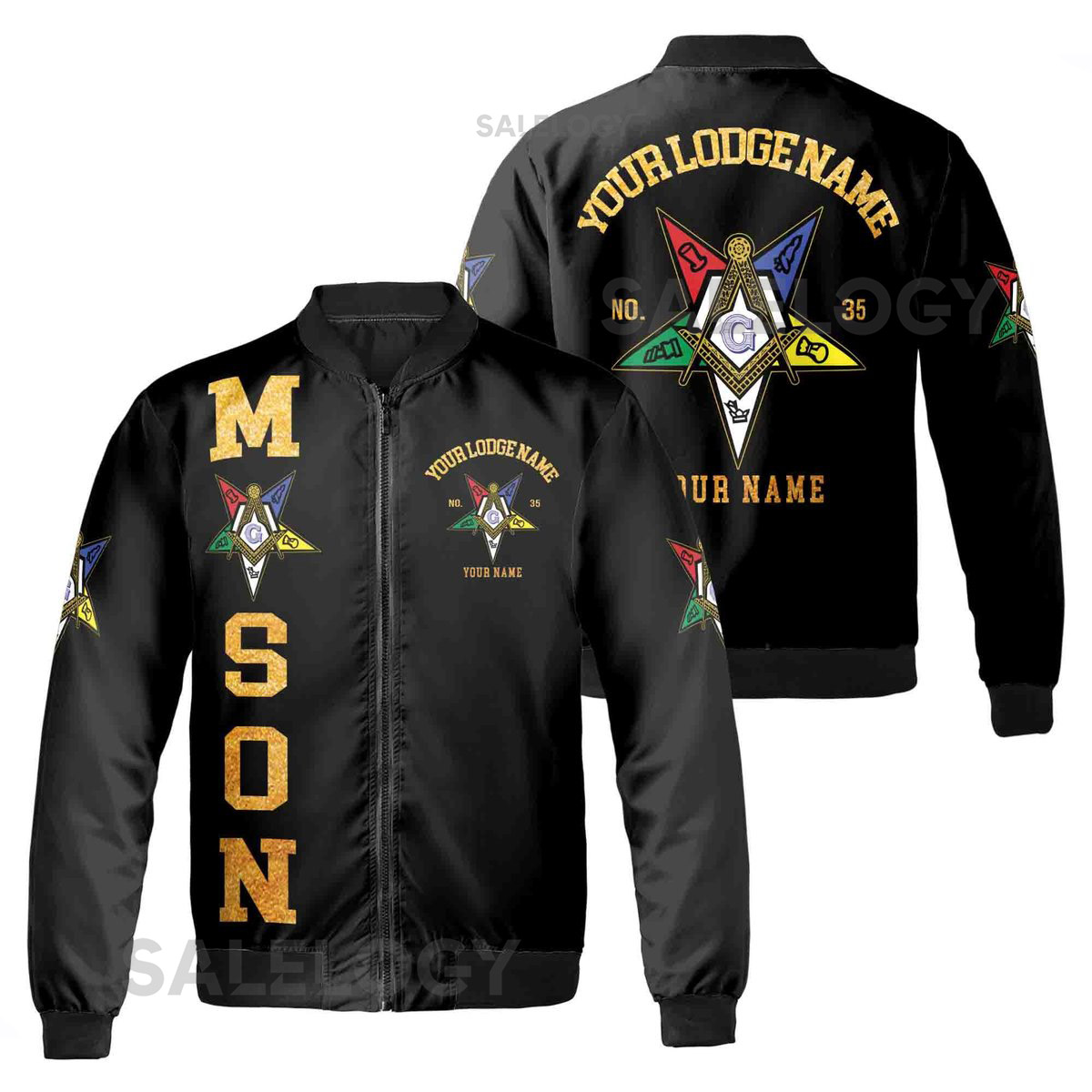 Order Of The Eastern Star OES Masonic Unisex Bomber Jacket S-5XL_86