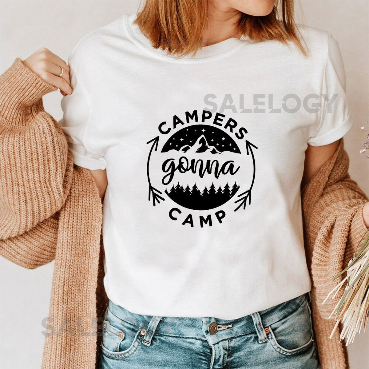 Campers Gonna Camp T-Shirt -Customized Graphic Unisex Tee -Elegance Clothing -Royalty Apparel -Adventure Apparel - Ready Fashion - Majestic_188