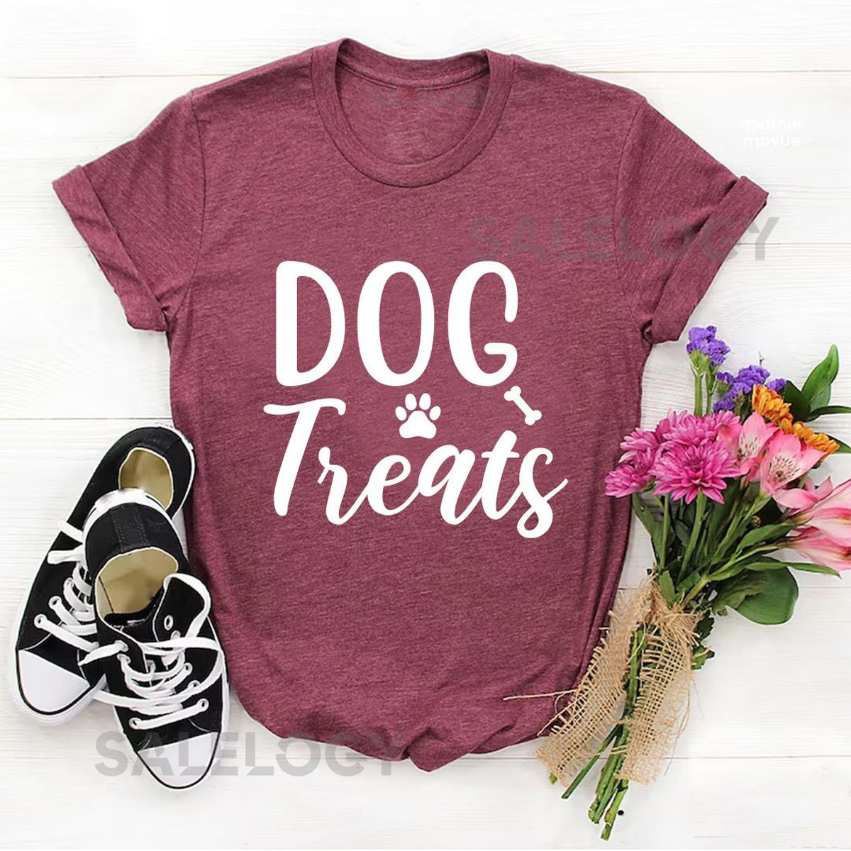 Dog Treats T-Shirt - Customized Graphic Unisex Tee - Coordinated style - Spread the Love -Canine Comfort -Trendy design - Premium Quality_243