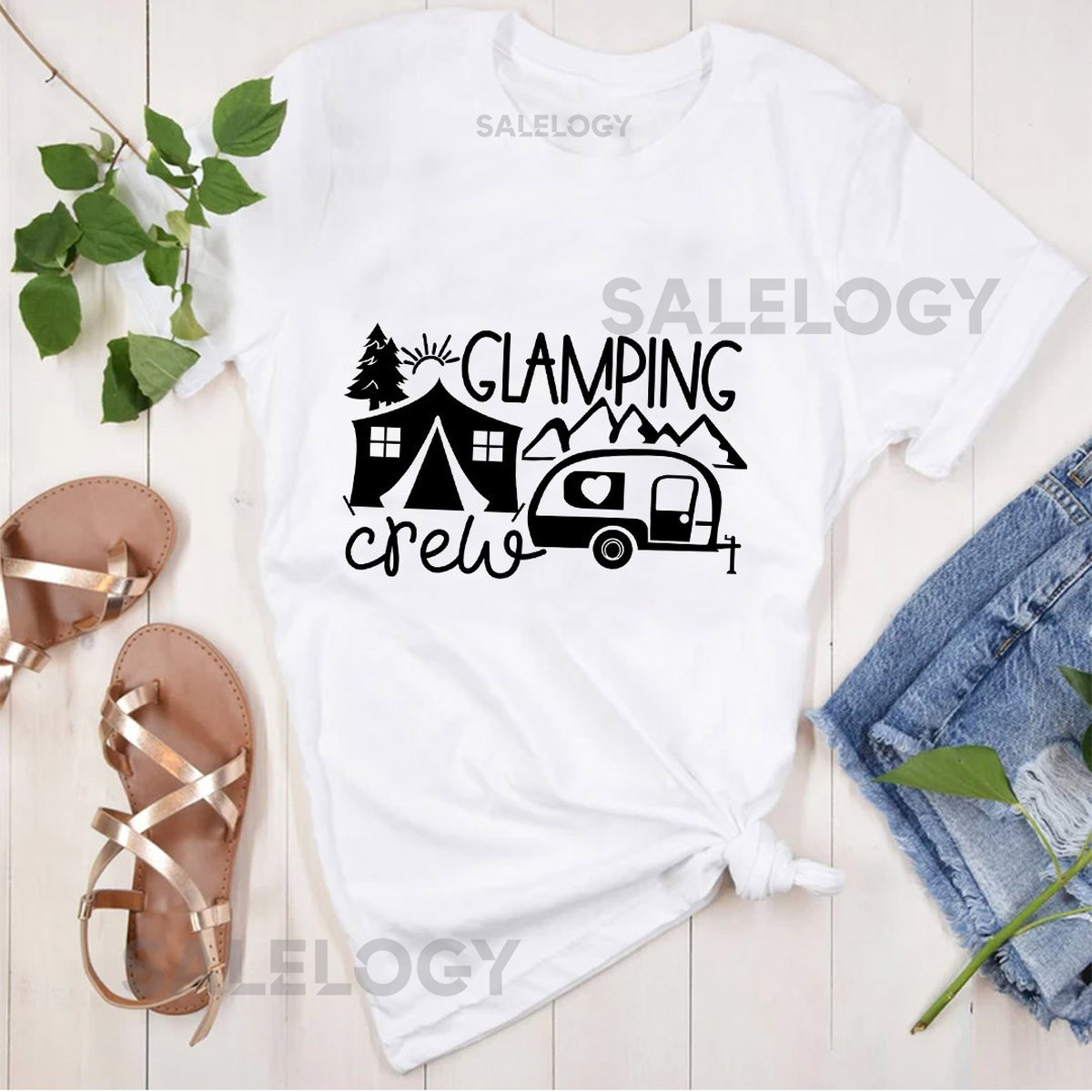 Camping Crew T-Shirt - Customized Graphic Unisex Tee - Great Gifting - Creative Fashion - Wearable Art - Bespoke Fashion -Personalized Gifts_191