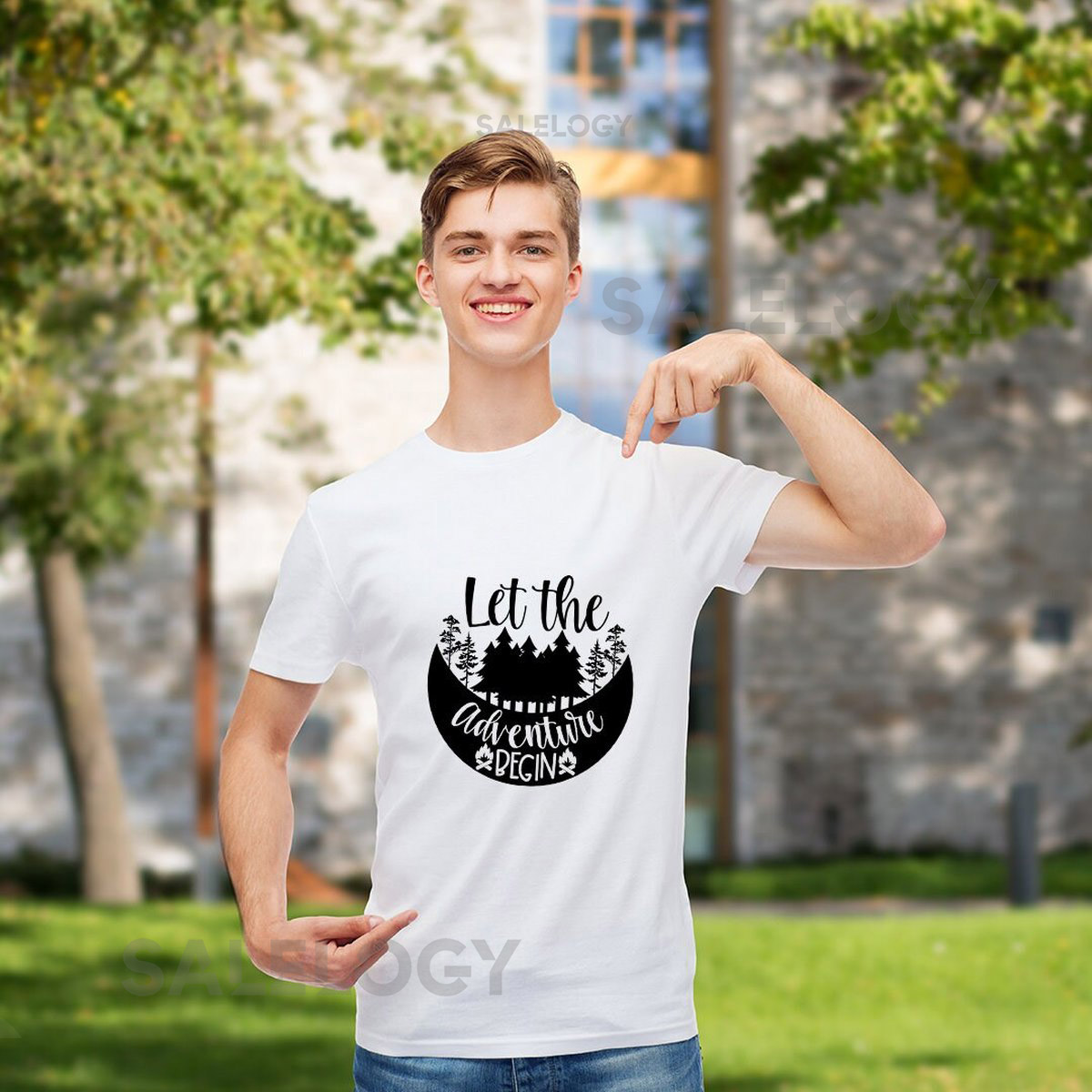 Let the Adventure Begin T-Shirt - Customized Graphic Unisex Tee - Adventure Apparel - Travel-Inspired - Journey Ready - life's adventures_628
