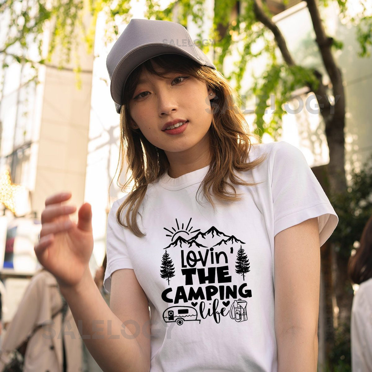 Lovin' the Camping Life T-Shirt - Customized Graphic Unisex Tee- Adventure Apparel - Travel-Inspired - Forest Companion - Campfire Couture_665
