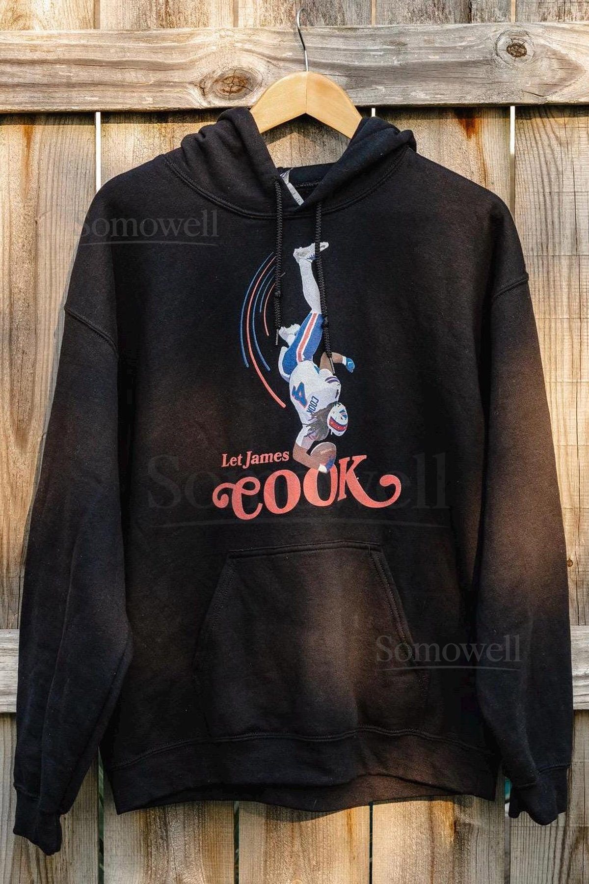 Let James Cook Celebration Buffalo Football Touchdown Celebration Buffalo Bills Sweatshirt_775