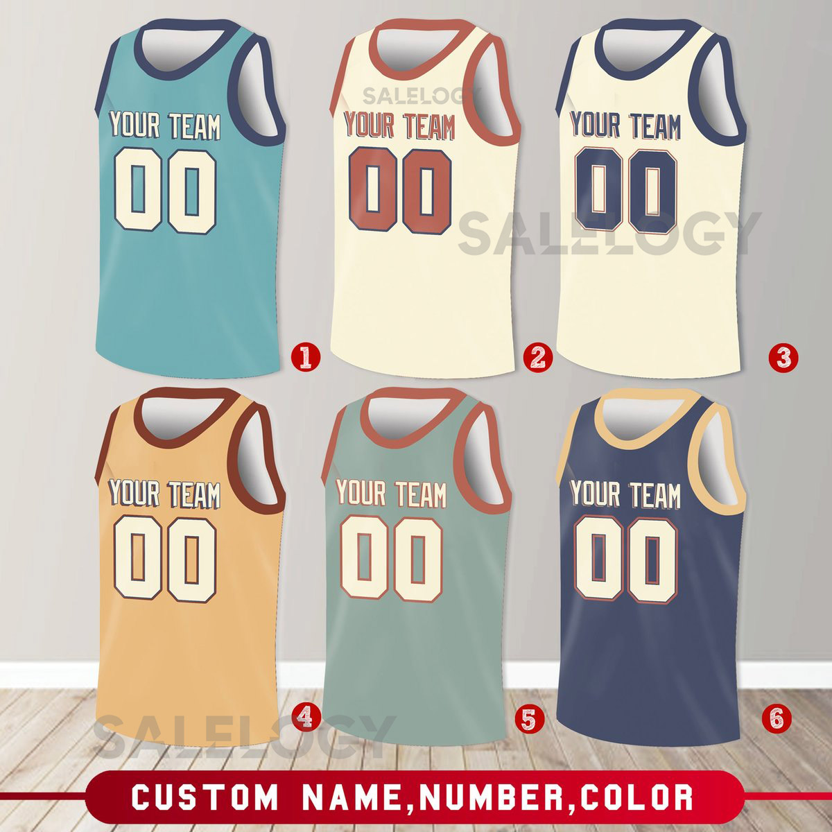 Custom Basketball Jersey Team Name Number Basketball Jersey Team Game Day Outfit Basketball Jersey for Basketball Fan Lovers Players_15