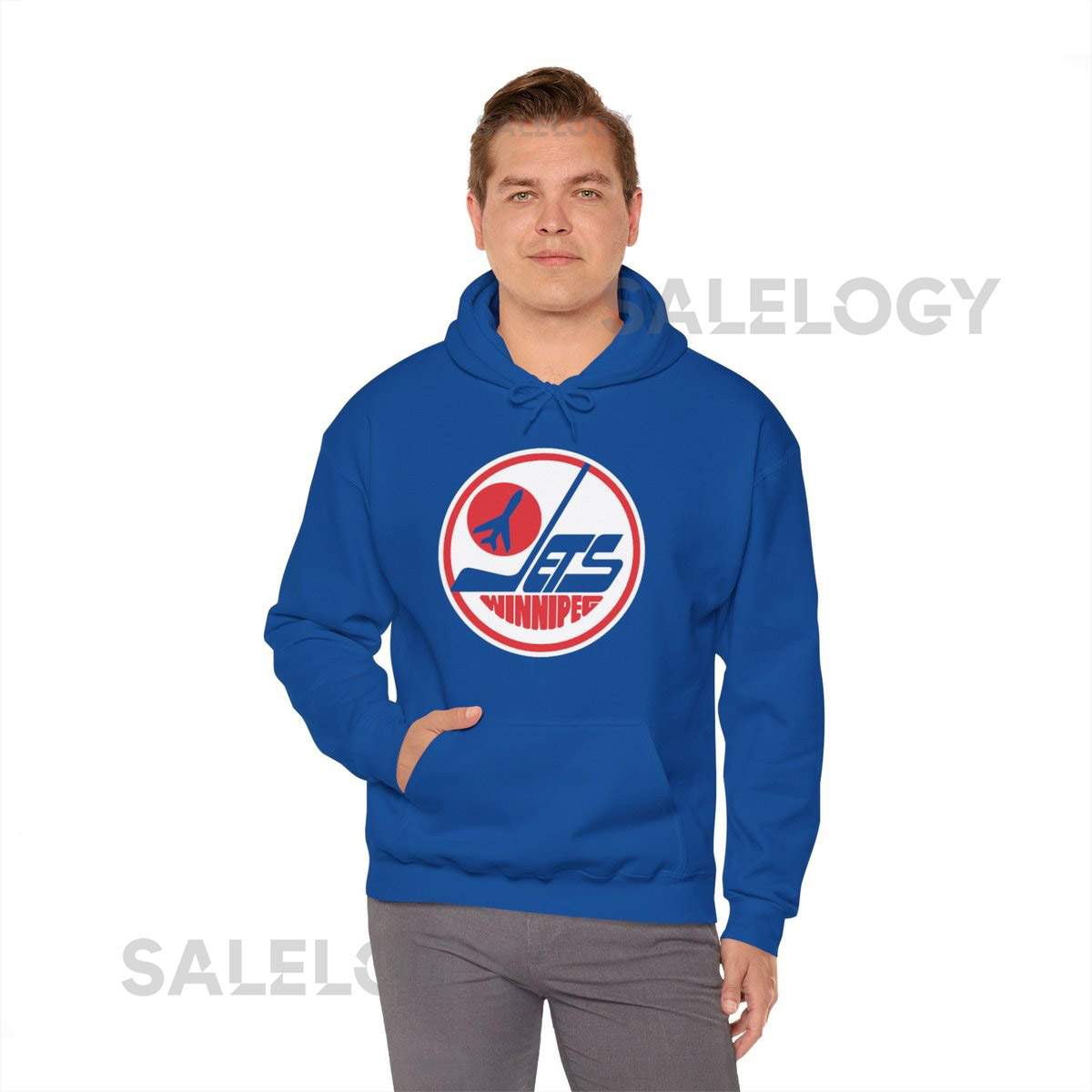 Winnipeg Jets Ice Hockey Hooded Sweatshirt_815
