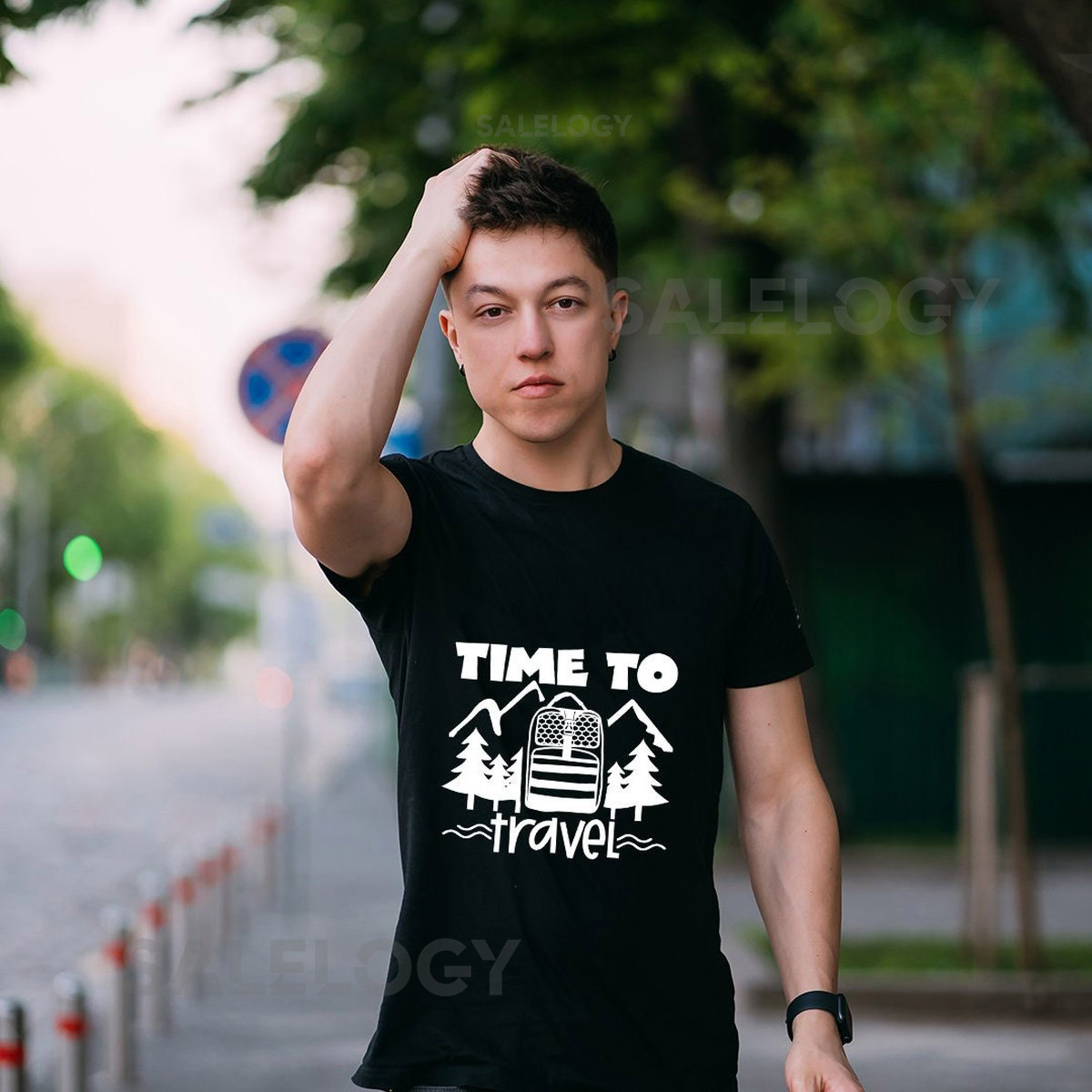 Time to Travel T-Shirt - Customized Graphic Unisex Tee - Camper Chic - Journey shirts -Comfort and Style - Unique tees - Travel enthusiast_1141