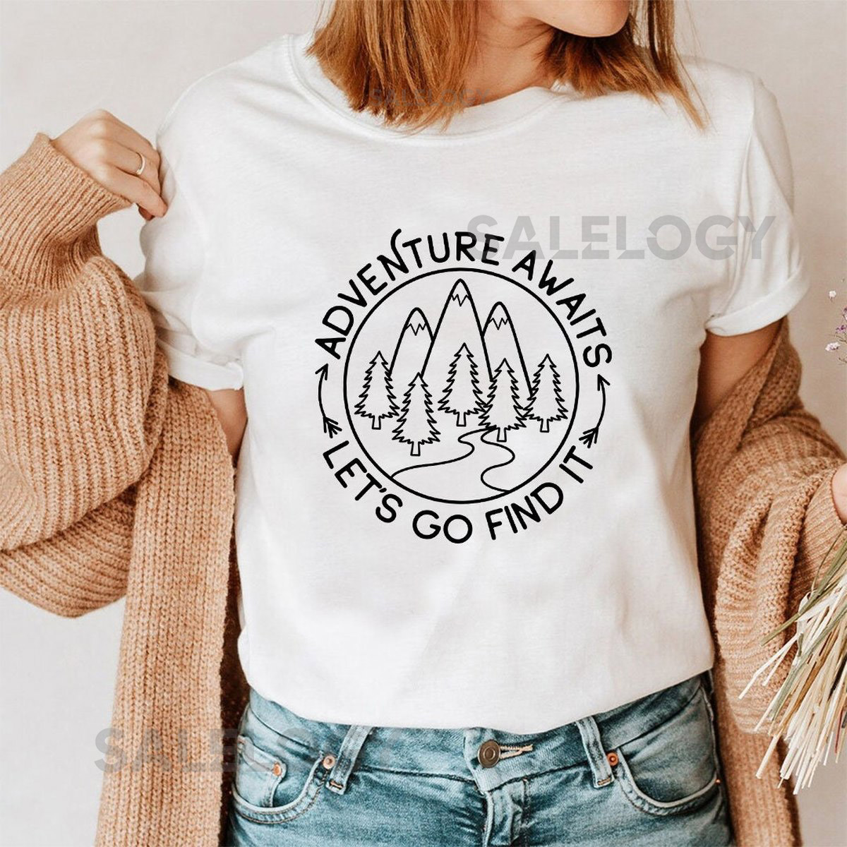 Adventure Awaits Let's Go Find It T-Shirt - Customized Graphic Unisex Tee - exploration tee - Journey shirts - Comfort and Style - fashion_27