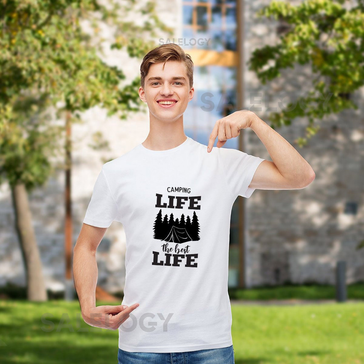 Camping Life is the Best Life T-Shirt - Customized Graphic Unisex Tee -Campfire Couture - Adventure Tees - Nature's Bliss - Outdoor Fashion_199