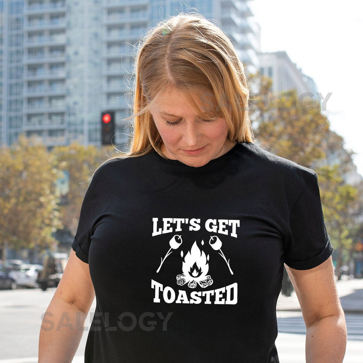 Let's Get Toasted T-Shirt - Customized Graphic Unisex Tee - Personalized Wardrobe - Camping is Everything - Brunch Vibes - Casual Wear - Tee_633
