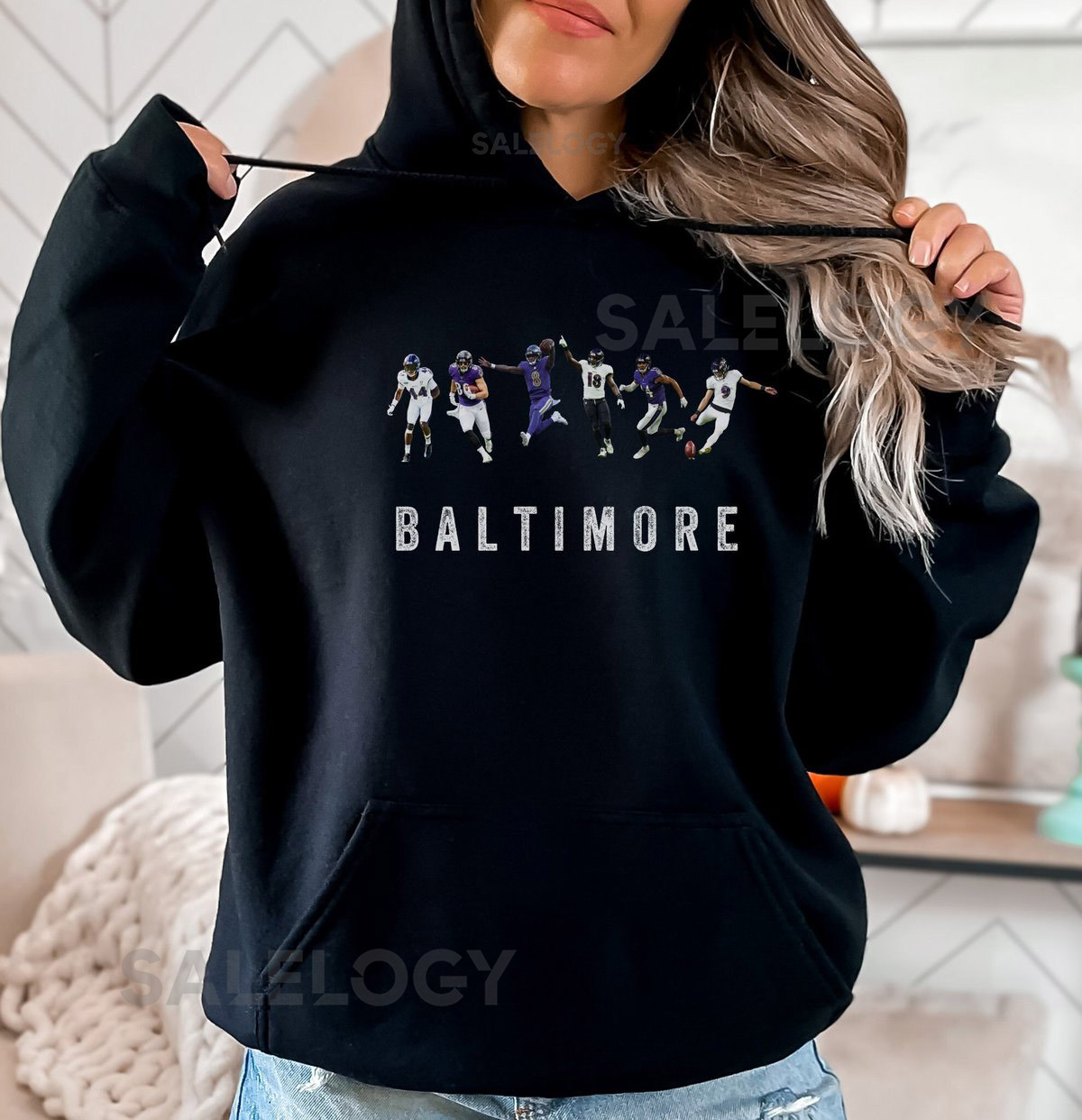 Ravens Hoodie Baltimore Ravens Gear Jackson Andrews Smith Hamilton Humphrey Tucker Ravens Fan_833