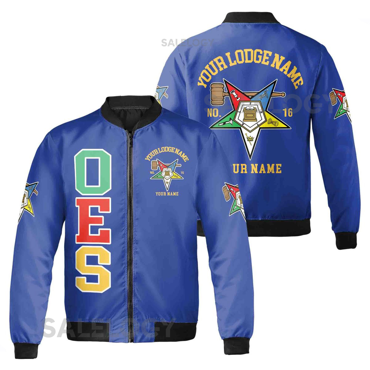 Custom Name Order of the Eastern Star Past Matron OES Unisex Bomber Jacket S-5XL_20