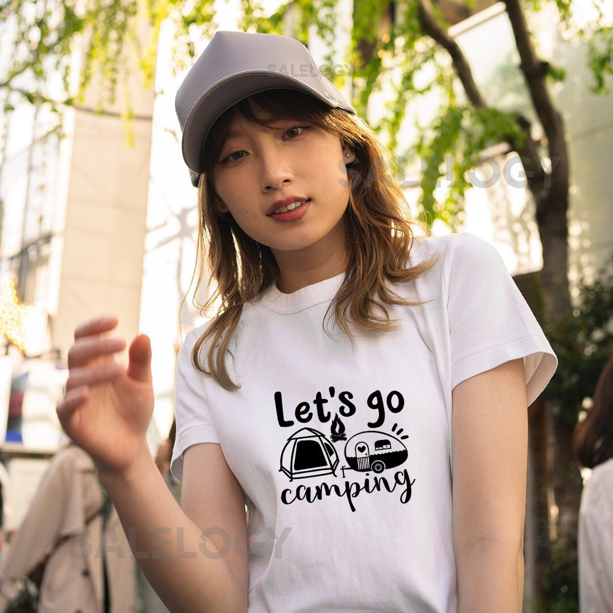 Let's Go Camping T-Shirt - Customized Graphic Unisex Tee - Adventure Apparel - Travel-Inspired -Journey Ready - life adventures- Bonding Tee_634