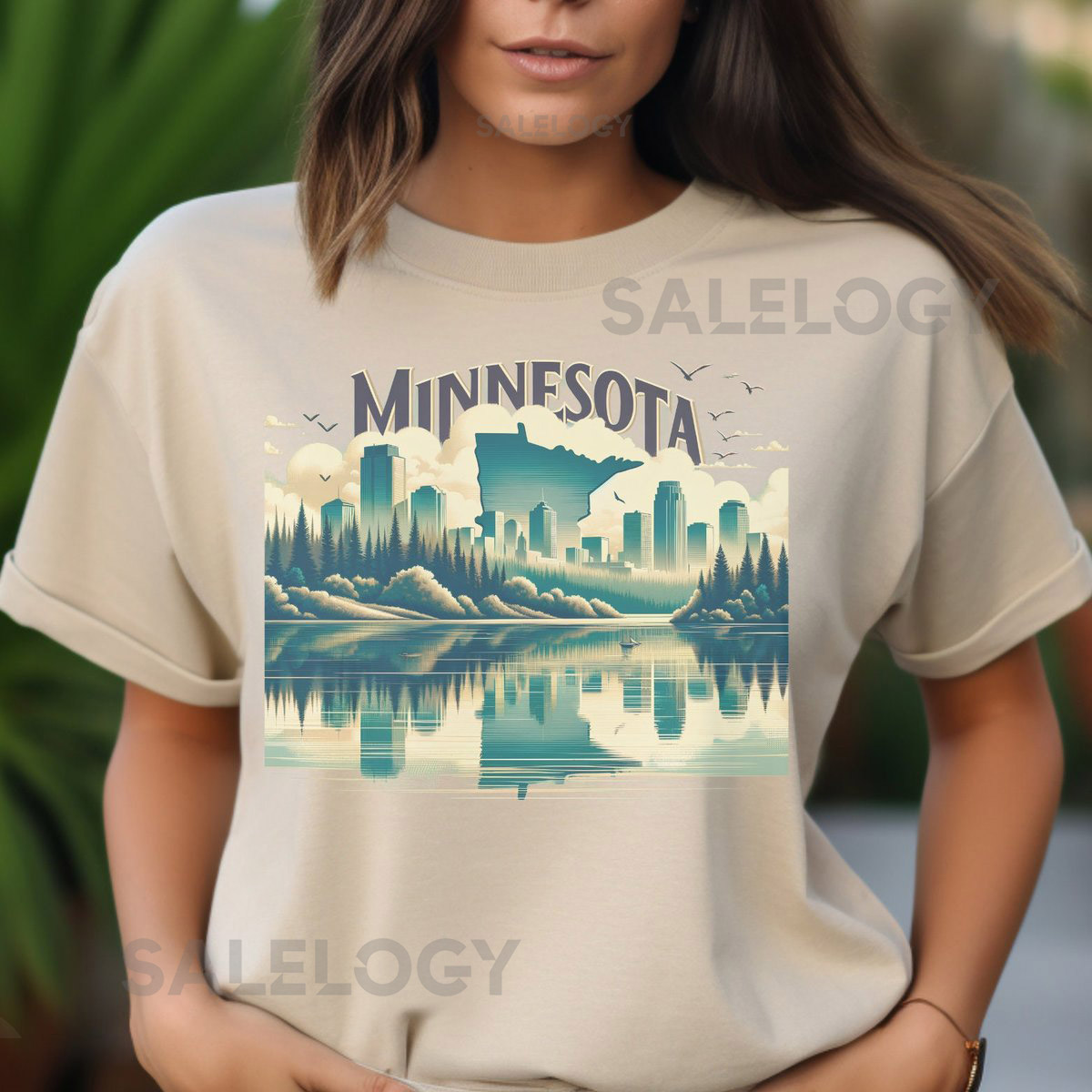 Minnesota tshirt Minnesota Lake shirt Loon T-Shirt Minnesota Souvenir Minnesota gift 10000 Lakes T shirt Twin cities Tee St Paul Shirt_647