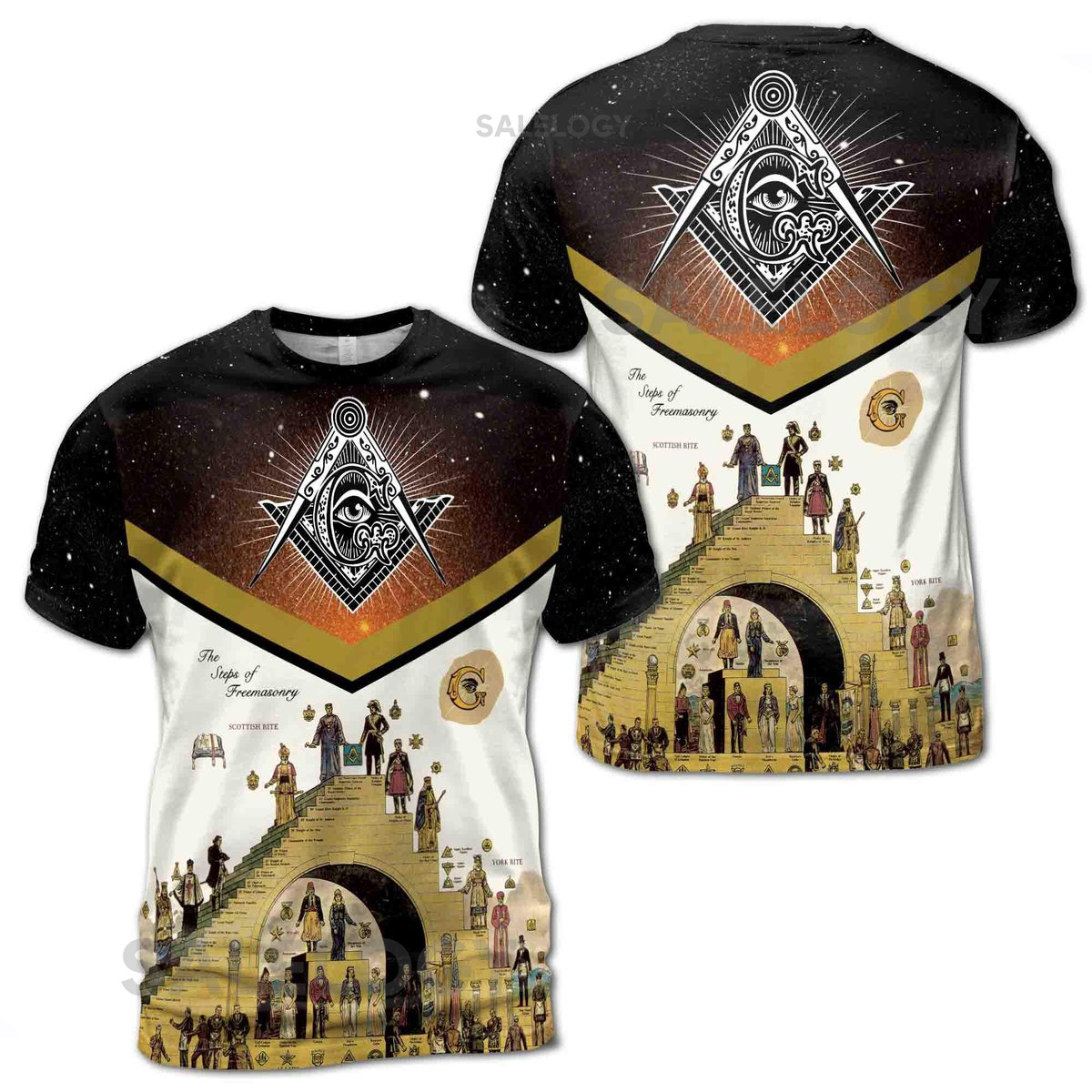 Masonic Shirt Freemasonry The Structure Of Freemasonry 3D T-Shirt S-5XL_220