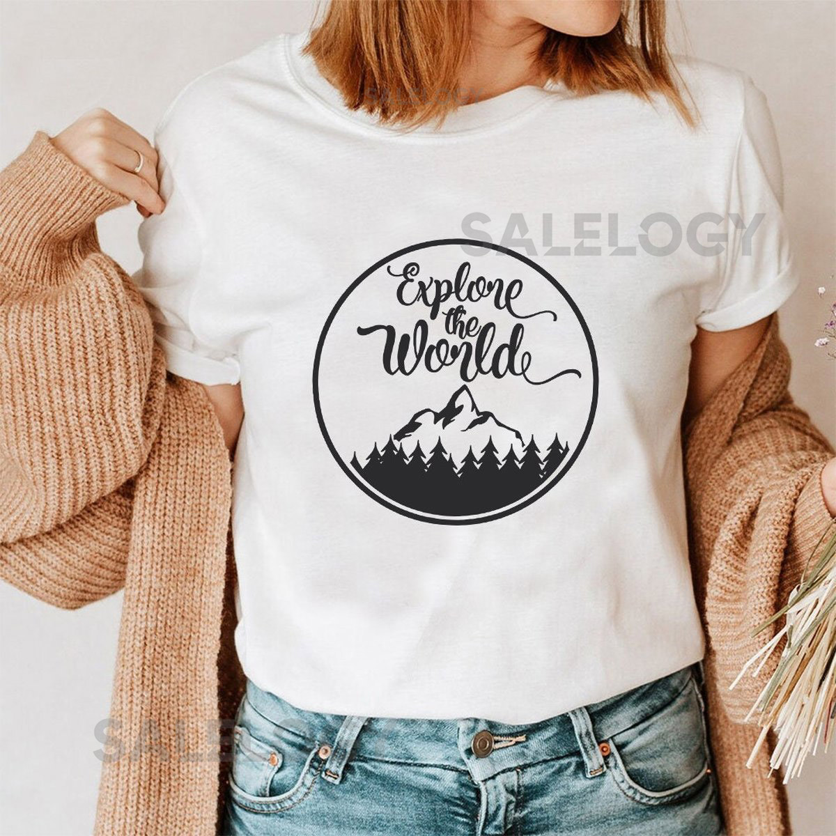 Explore the World T-Shirt - Customized Graphic Unisex Tee -World Explorer - Adventure Attire - Camper's Creed -Horizons Apparel- Collection_273