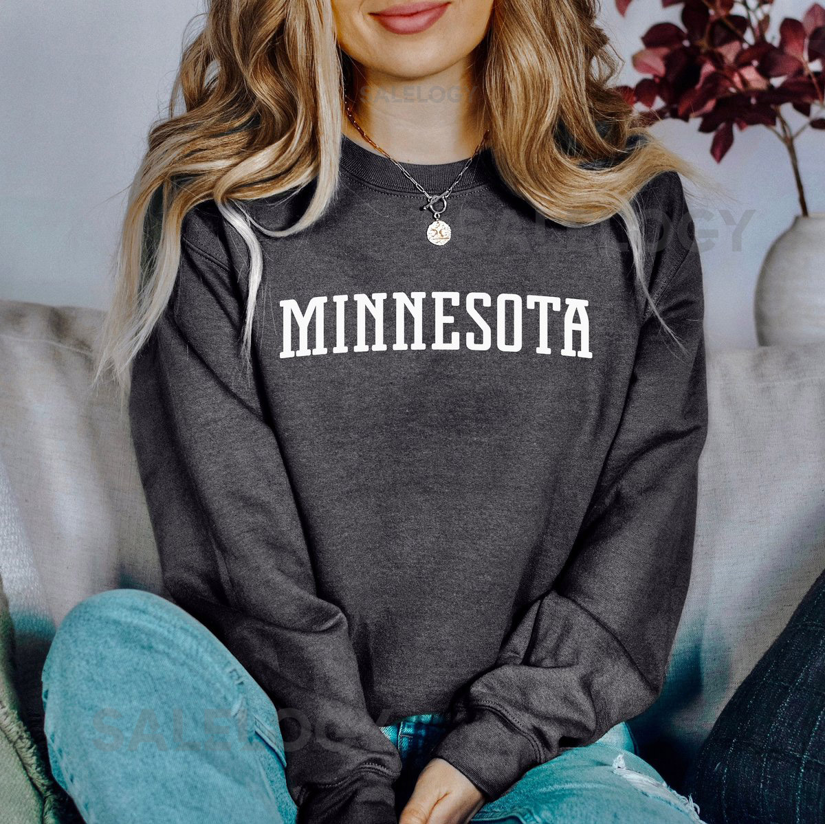Minnesota Sweatshirt Minnesota Crewneck Sweatshirt Saint Paul Twin Cities_644