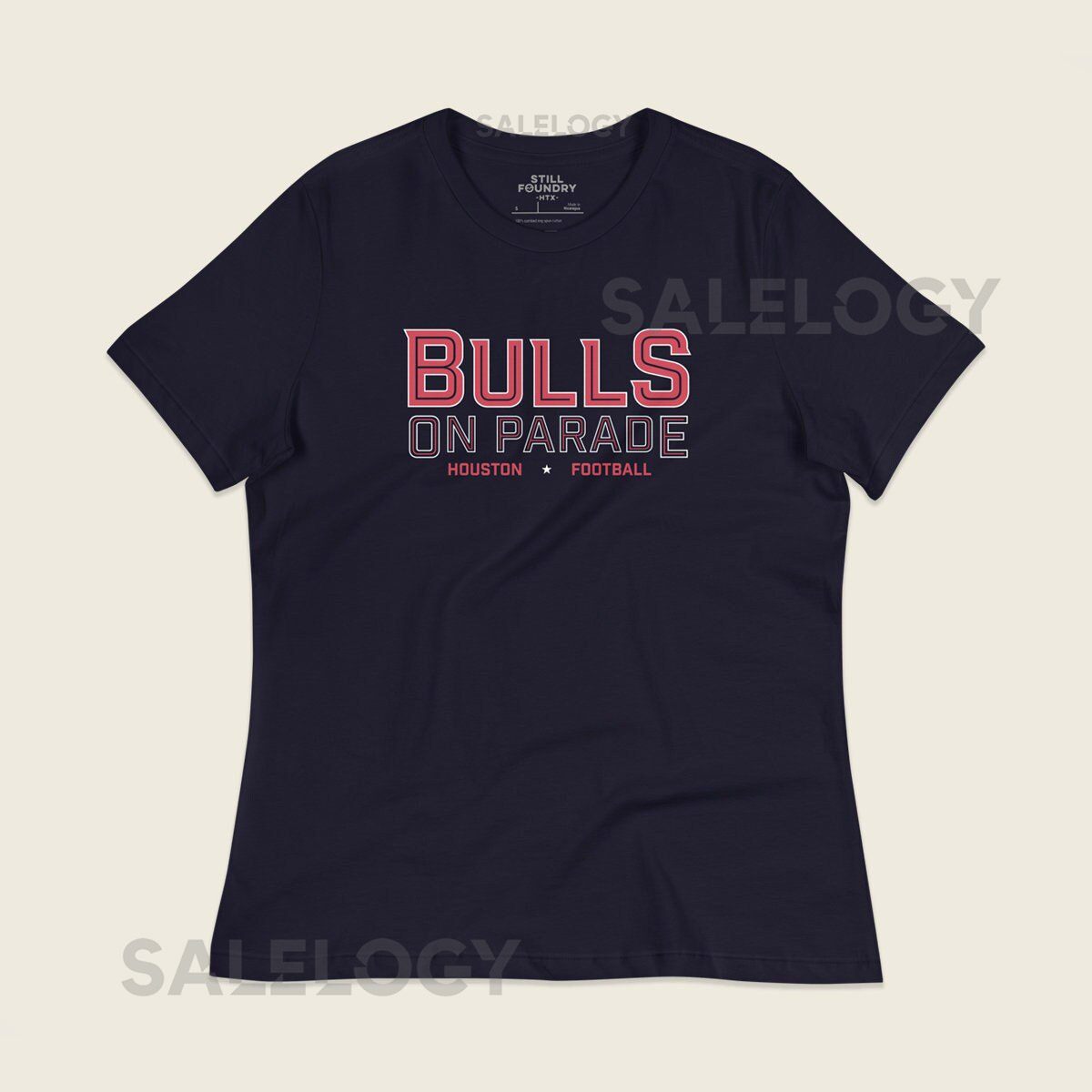 Houston Texans Bulls on Parade Women's T-Shirt Houston Football Texans Apparel Houston Texans Graphic Tee CJ Stroud H-Tow_321