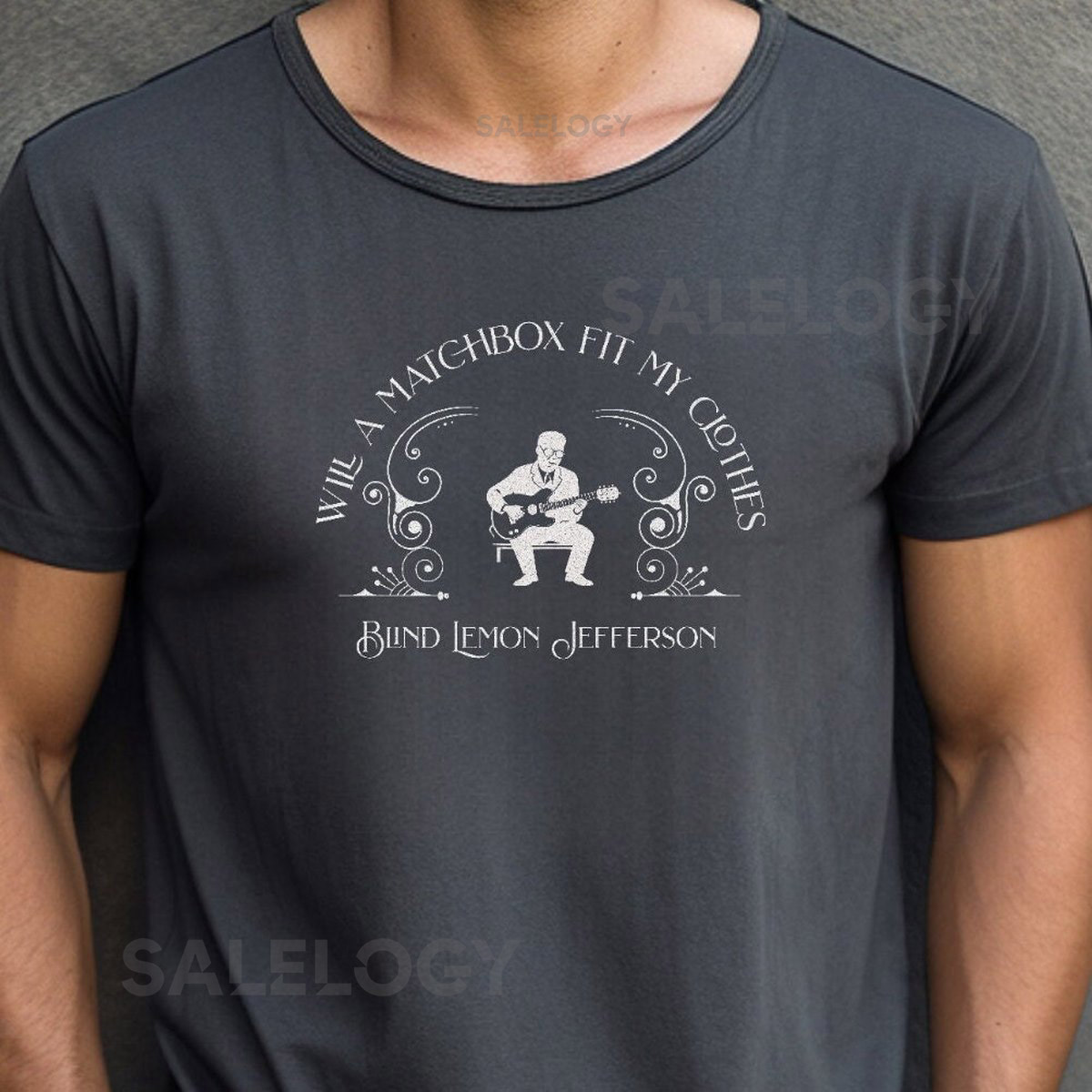 Blind Lemon's Blues Will a Matchbox Hold My Clothes Unisex Jersey Short Sleeve Tee_49