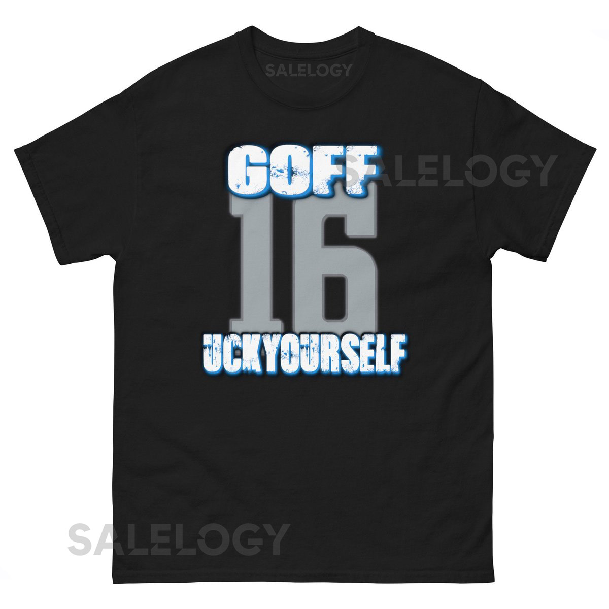 Unisex Jared Goff T-Shirt Funny Goff Tee Funny Detroit Fan Apparel Lions 16 Tee_683