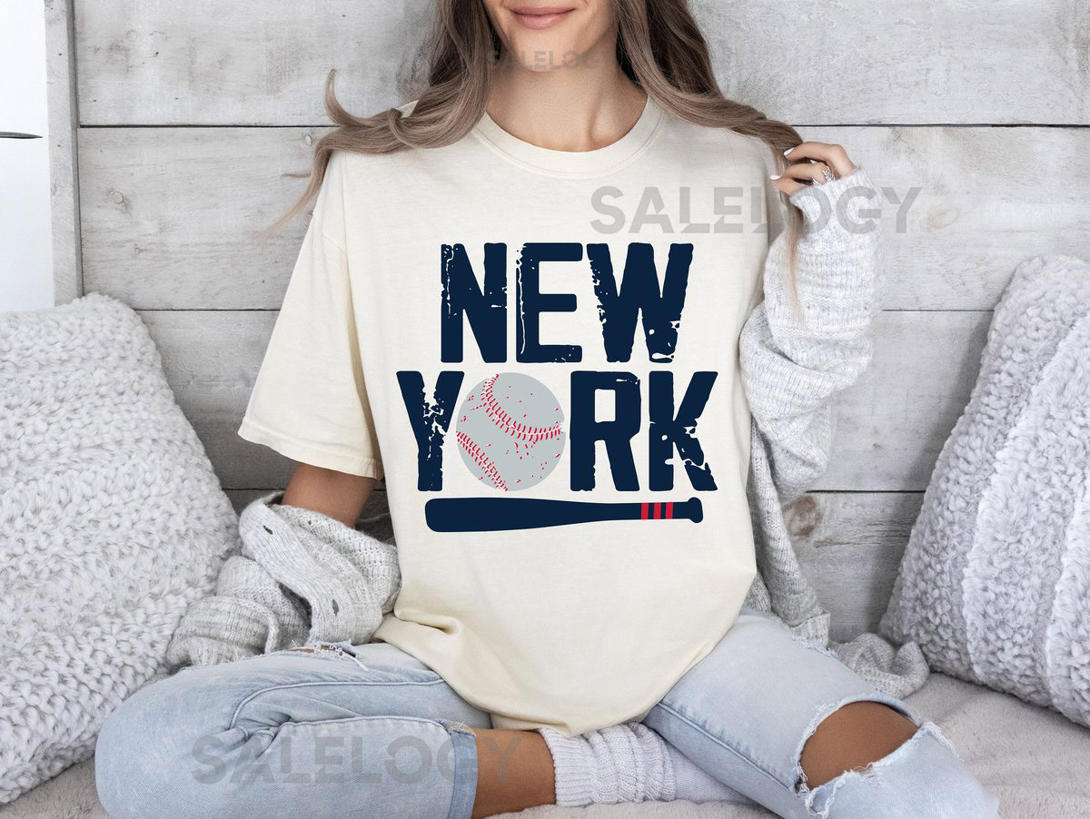 New York Baseball T-Shirt Comfort Colors NYC Souvenir Tee_660