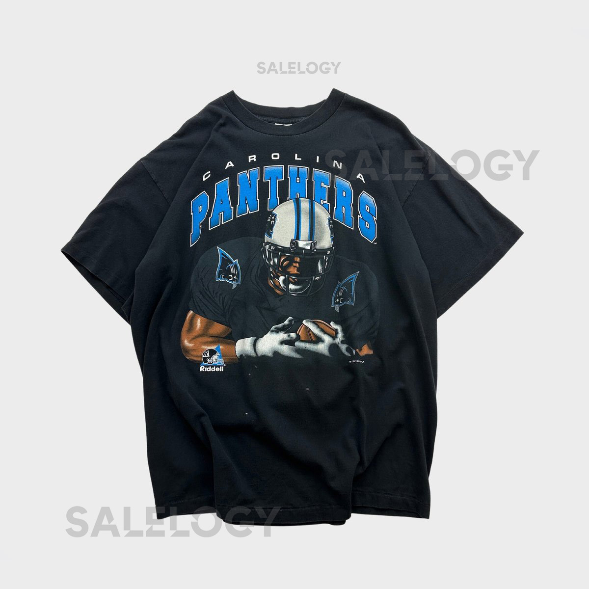 Vintage 90s Carolina Panthers NFL Riddell Graphic T-Shirt_928